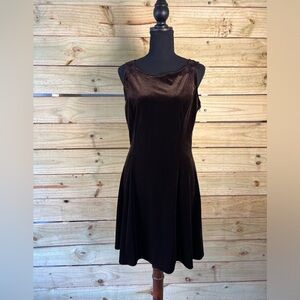 Scott McClintock size 12 brown velour dress